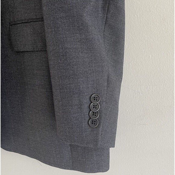 Loro Piana Daniel Cremieux Suit Jacket Mens Size 44 L Dark Gray Wool Made in USA - Picture 3 of 13